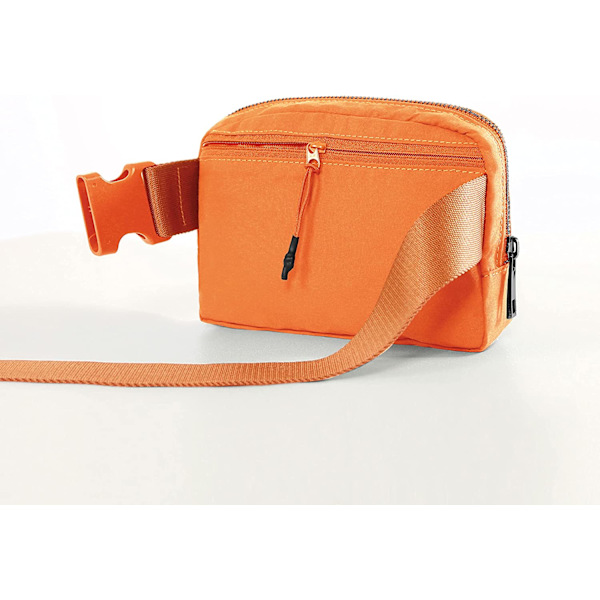 Unisex Mini Bältesväska med Justerbar Rem Liten Midjeväska för orange