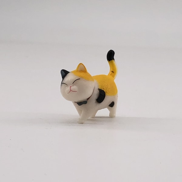 9 stykker søte kattefigurer Siamese kattunge miniatyrlandsc