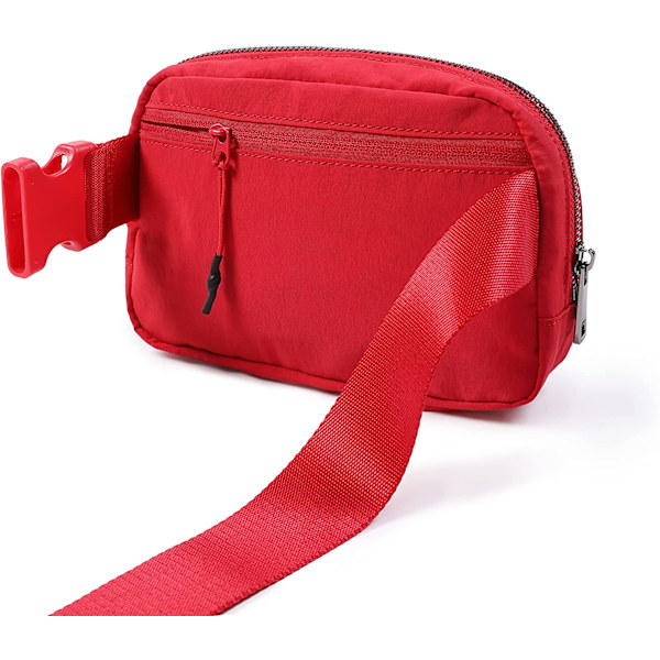 Unisex Mini Bältesväska med Justerbar Rem Liten Midjeväska för red