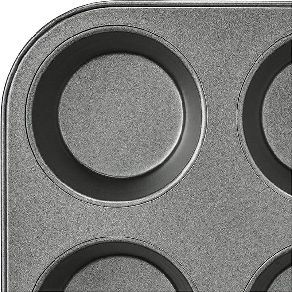 Set med 2 non-stick muffinsformar i kolstål