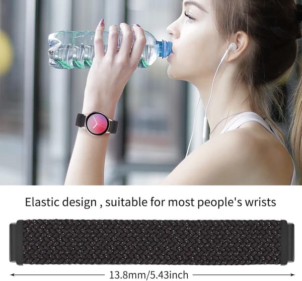 20mm elastiske bånd kompatible med Samsung Galaxy Watch 4 Classic/