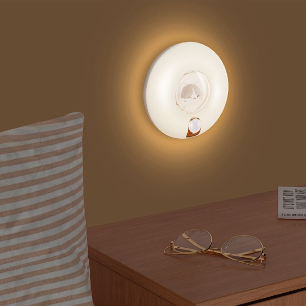 Bedside LED blødt lys øjenbeskyttelse lille natlys i t