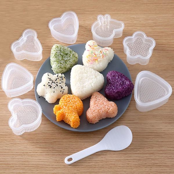 7-delad sushiform, PP-plast risbollform, transparent bento