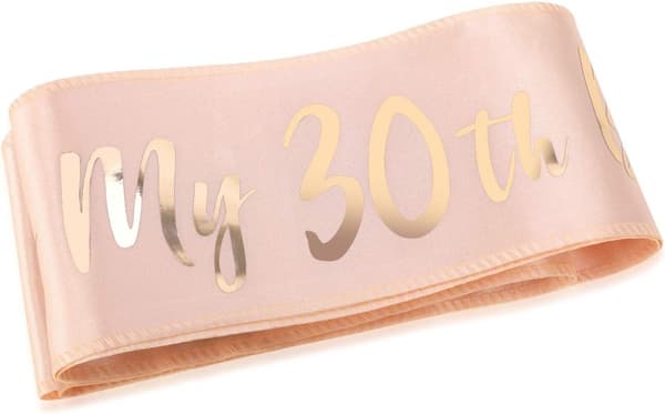 Rosegull 30-årsdag Sash, Det er min 30-årsdag Sateng Sa