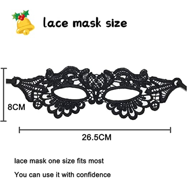 Lady of Luck Venetian Mask for Men Spetsmask Venetian Mascara Pr