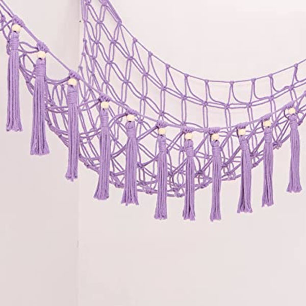 Pehmolelu Hammock Ripustus (Violetti) - Tassel Lace Toy Hammock wit