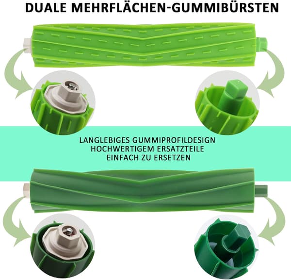 (C)Reservedeler Tilbehør Børste for iRobot Roomba i7 i7+ i3 i3+ i4 j7 E5 E6 E7