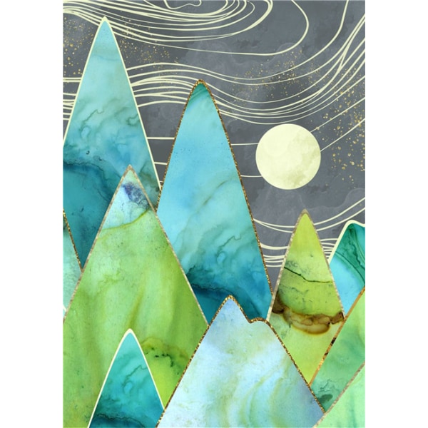 30x40cm 5D DIY Diamantmaleri Fuld, Abstrakt Maleri Serie#E,D