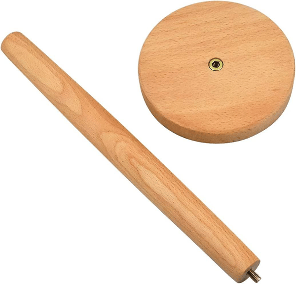 Kökpappershållare, Bambu Rullhållare Med Halkskydd, Rund