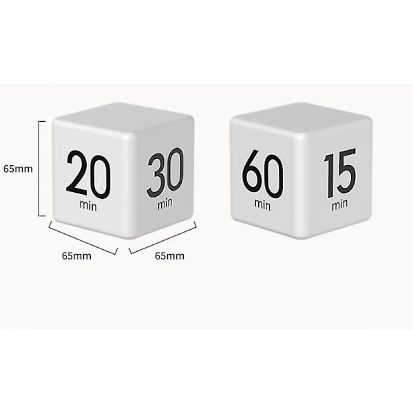 15-20-30-60 Minuter Miracle Cube Timer Nedräkning Fråga Påminnelse