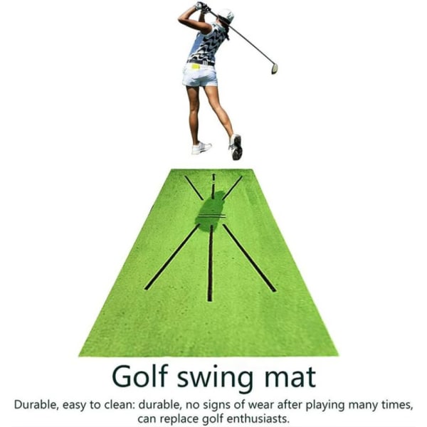 Golf Øvingsmatte for Swing Golf Treningsmatte Batting Minigolf