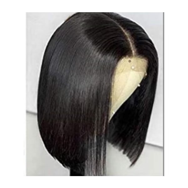 Europeisk amerikansk peruk kvinnlig kort rakt hår medium klippt