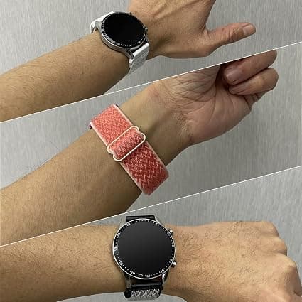 3 band, passar för 38/40/41mm urtavlor, lämplig för klockor och smartklockor, nylonbyte