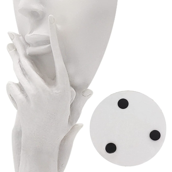 Modern minimalistisk staty av en kvinnas ansikte Skulpturfigur