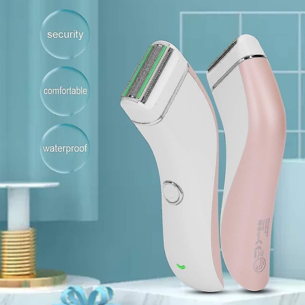 Vattentät epilator för kvinnor, kroppsdepilator, bärbar rakapparat för kvinnor USB, vattentät elektrisk apparat för fullständig hårborttagning med bas