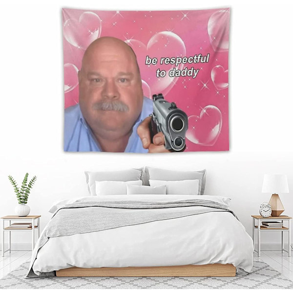 Vær respektfull mot pappa Tapestry Daddy Winkle Bertram Tapestries