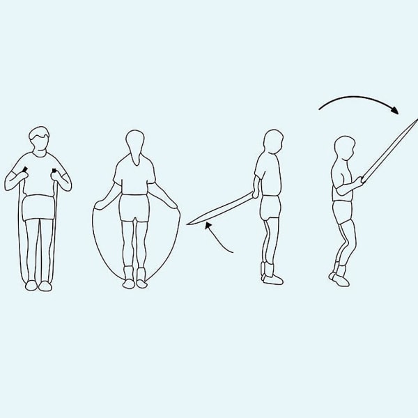 2-pack justerbar längd trasselfri segmenterad pärlad hopprep