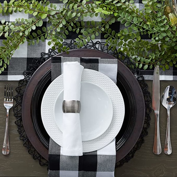Buffalo Check Collection, Klassisk Farmhouse Bordsløper, 14x72,