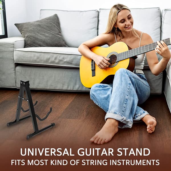 Universal Guitar Stand - A-ramme Guitar Holder, Robust, Bærbar