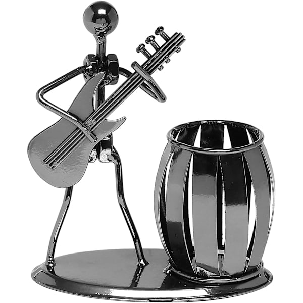 Metallkonst hantverk penna & pennhållare display - Dekorativ gitarr