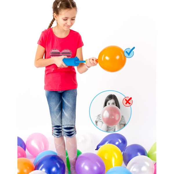 1 ballongpumpe, håndholdt ballongpumpe, manuell ballongpumpe, infl