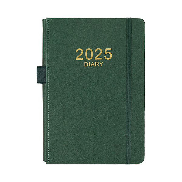 2025 Daily - Inbunden Daterad A5 Planer - Engelska