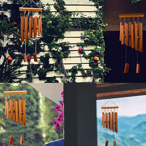 Bambus vindklokker Vindklokker i træ Bambus vindklokker Udendørs