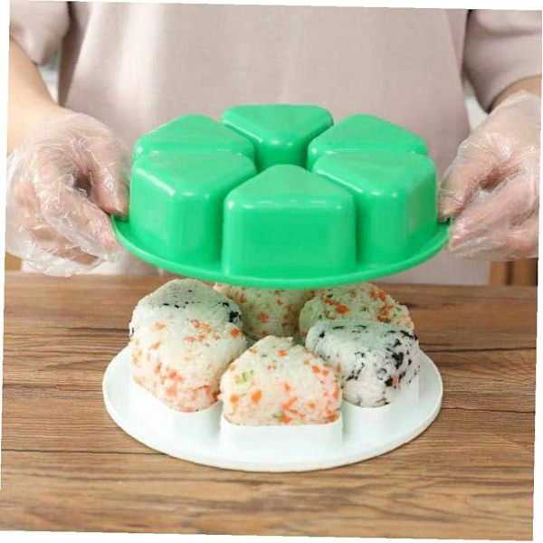 Casecover 6-håls sushiform Onigiri risboll Bento pressform