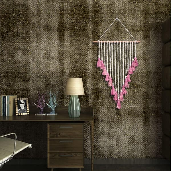 Macrame-seinätekstiili, seinätekstiili kangas, boheemi chic geom