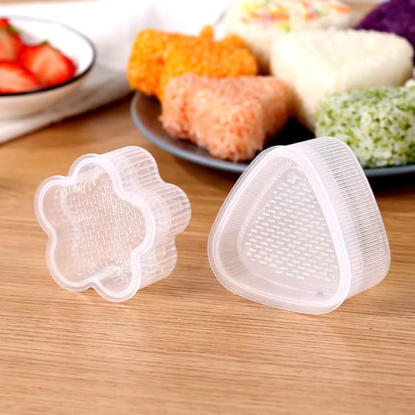 7-delt sushiform, PP-plast risballform, transparent bento