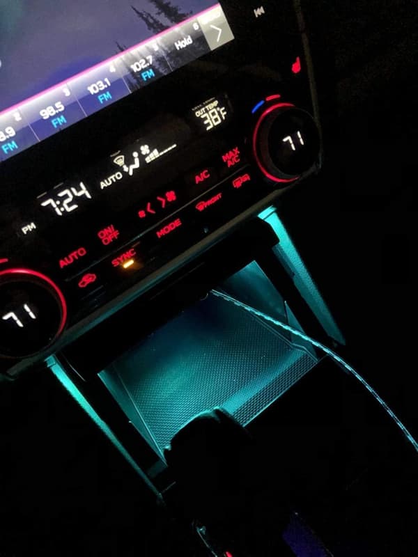 14 st USB LED-bilinteriörstämningsljus, 5V plugin-lampa