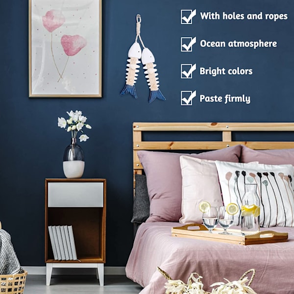 Puisia kala koristeet merellinen koriste seinäkoristeeseen D