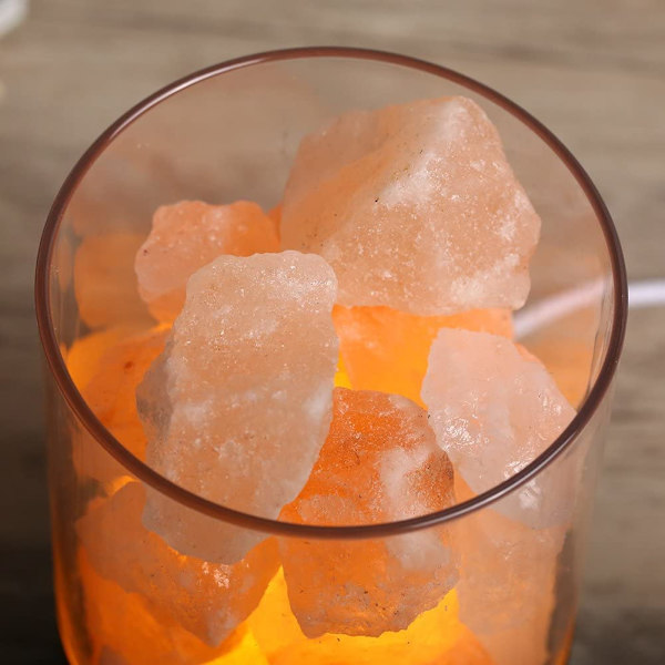 Naturlig Himalaya Saltlampe, Himalaya Rosa Salt Crystal Rock La