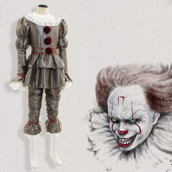 1 Stycke COS Pennywise Clown Halloween Cosplay IT 2 Kapitel Clown