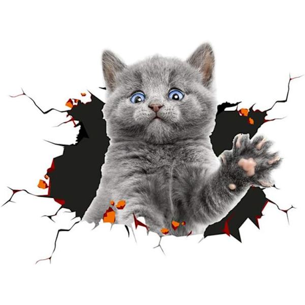 3D søt katt bil klistremerke bil riper okklusjon søt bil klistremerke C