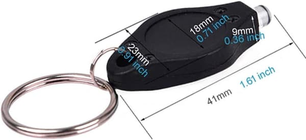 7-pakkaus erittäin kirkkaita mini LED-avainperän taskulamppuja, avaimenperän taskulamppu