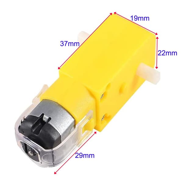 8 st TT DC-motor med dubbla axlar och växellåda 3-6V för Ardui