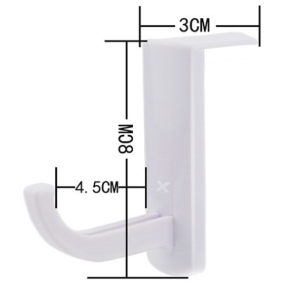 4 Hörlurar Monitorhållare, Hörlurar Stick-on Hook, Hörlurar Hoo