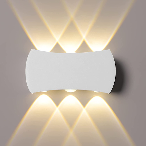 6W LED indendørs væglampe, udendørs væglampe IP65 vandtæt