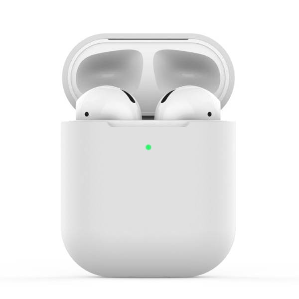 2-delt (svart) AirPods-etui, beskyttende silikondeksel med sport