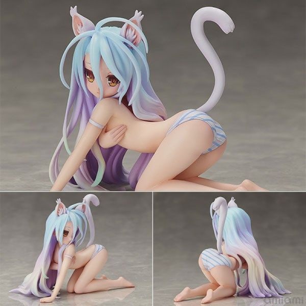 Anime NO GAME NO LIFE 1/12 GAME LIFE WHITE Mizuno Cat Ears C