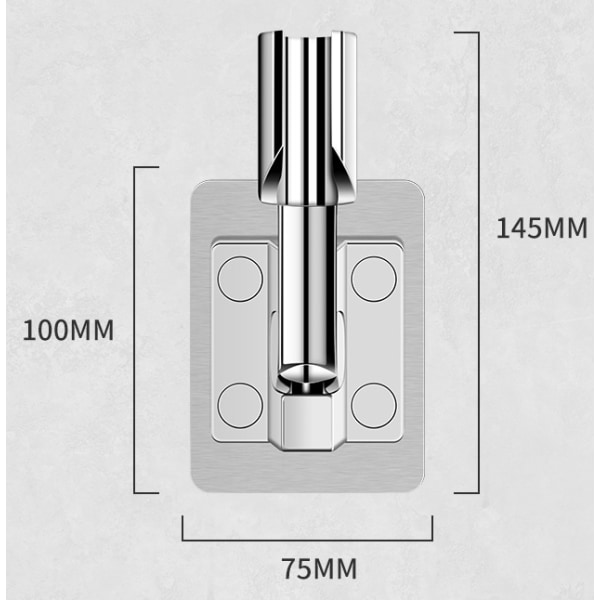 2-delt perforert fritt dusjhodeholder Universal baderom uni