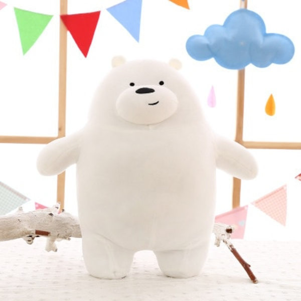 30cm Kawaii Karhut Pehmolelu Cartoon Karhu Täytetty Valkoinen Karhu C