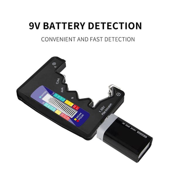 2 kpl digitaalinen paristotesteri LCD-näyttö C D N AA AAA 9V 1.5