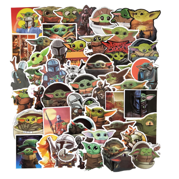 Baby_Yoda Stickers[50pcs] Vinyl Waterproof Stickers for Laptop,