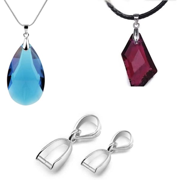 50 st Spännen för Hängen Spännen för Silverhängen för Halsband