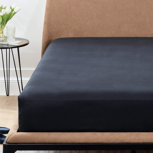 Fitted Sheet Queen Black - Queen Fitted Sheet Only for Mattr