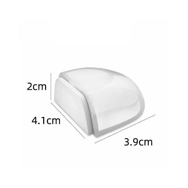 Oven pysäyttimet, [2 kpl pakkaus] Läpinäkyvät ovensulkimet ja tulpat