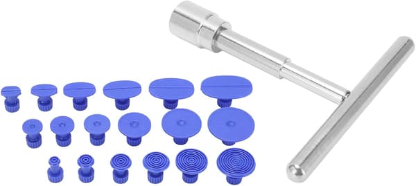 Dent Puller, Dent Puller Kit, Slide Hammer T-Bar Værktøj med 18 Dent Fjernelse Faner