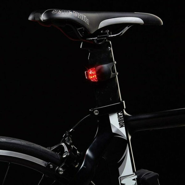 LED-sykkellys Silikon sykkellys foran + bak sykkellyssett (R